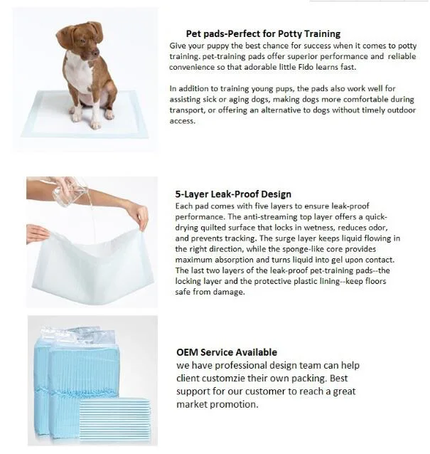 High Absorbent Disposable Pet Dog Puppy Cleaning Training Pads Diaper