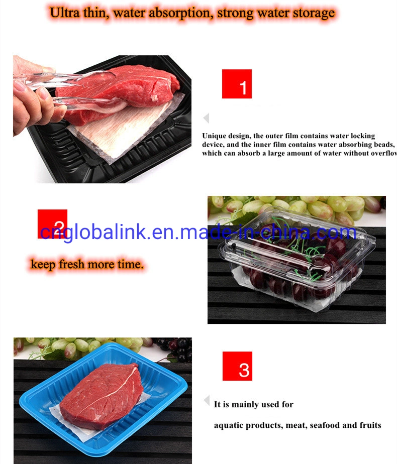 Disposable Absorbent Meat Sea Food Fruit Pad