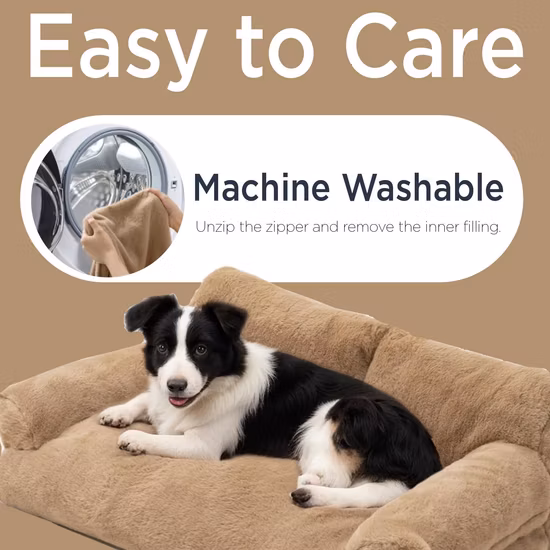 Pet Products Supply, faltbar, luxuriös, groß, XL, waschbar, Plüsch, Wärme, Katzen- und Hundesofa, Haustierbett