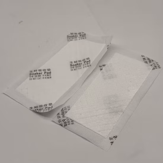 Hochwertige saugfähige Pads für Fleisch und Meeresfrüchte, Kunststoffbarriere, EVOH-Retortenschale